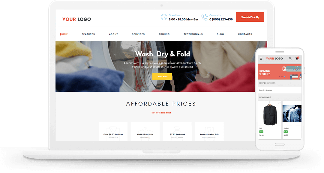 Laundry eCommerce solution